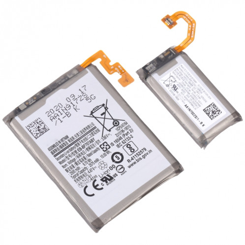 EB-BF707ABY EB-BF708ABY 1 paire de remplacement de batterie 2575mAh 725mAh pour Samsung Galaxy Z Flip 5G SH86051529-00
