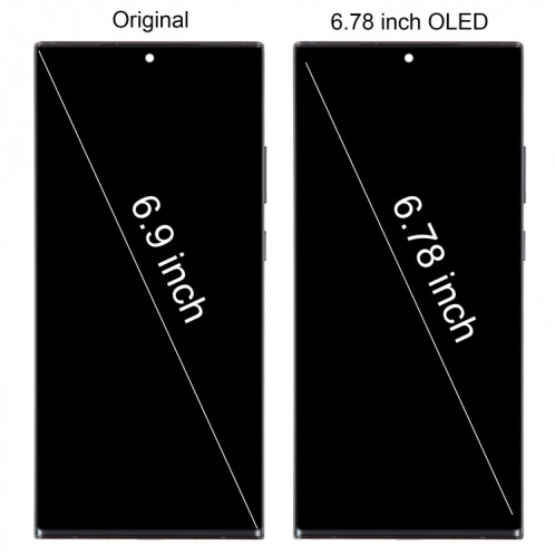 Écran LCD OLED pour Samsung Galaxy Note20 Ultra 5G SM-N986B Assemblage complet du numériseur avec cadre SH0901955-08