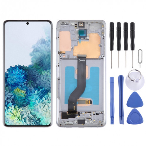 Pour Samsung Galaxy S20 + 4G/5G SM-G985/986 OLED LCD écran numériseur assemblage complet avec cadre (gris) SH902H1593-07