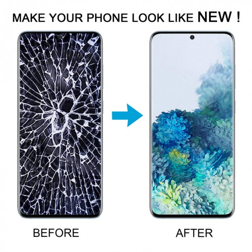 Pour Samsung Galaxy S20+ 4G/5G SM-G985/986 6,67 pouces OLED LCD Écran Numériseur Assemblage Complet avec Cadre (Bleu) SH902L309-08