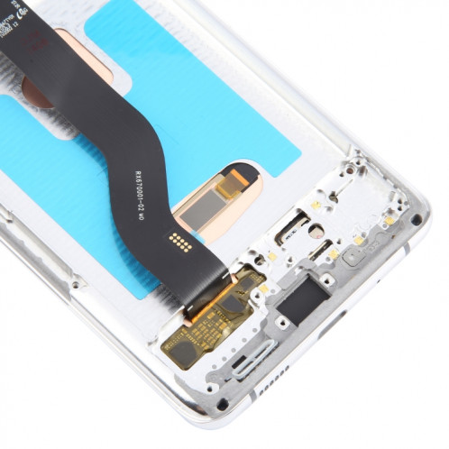 Pour Samsung Galaxy S20+ 4G/5G SM-G985/986 6,67 pouces OLED LCD Écran Numériseur Assemblage Complet avec Cadre (Argent) SH902S432-08