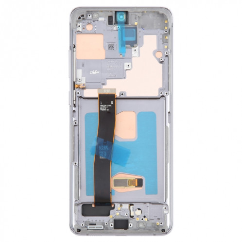 Pour Samsung Galaxy S20 Ultra 4G/5G SM-G988 6,67 pouces OLED LCD écran numériseur assemblage complet avec cadre (gris) SH903H1303-08