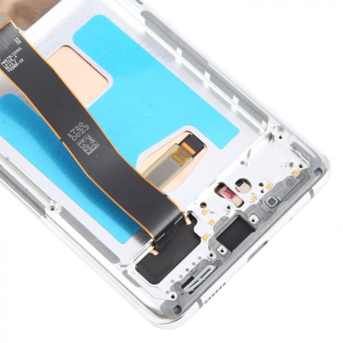 Pour Samsung Galaxy S20 Ultra 4G/5G SM-G988 6,67 pouces OLED LCD Écran Numériseur Assemblage Complet avec Cadre (Argent) SH903S480-08