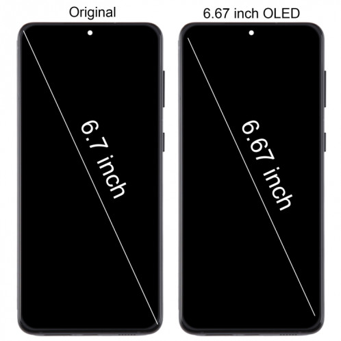 Pour Samsung Galaxy S21+ 5G SM-G996B 6,67 pouces 6,67 pouces OLED LCD Écran Numériseur Assemblage Complet avec Cadre (Or) SH907J1325-08