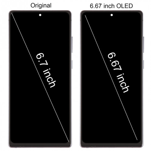 Pour Samsung Galaxy Note20 SM-N980 6,67 pouces OLED LCD Écran Numériseur Assemblage Complet avec Cadre (Vert) SH908G739-08