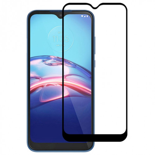 Pour Motorola Moto E (2020) Film en verre trempé plein écran à colle complète (noir) SH120A1550-08