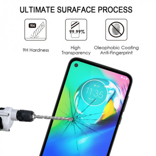 Pour Motorola Moto G Power Full Glue Film en verre trempé plein écran (noir) SH121A360-08