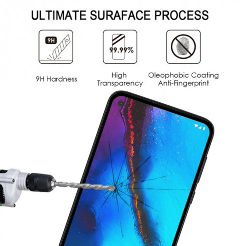 Pour Motorola Moto G Pro Full Glue Film en verre trempé plein écran (noir) SH122A1305-08