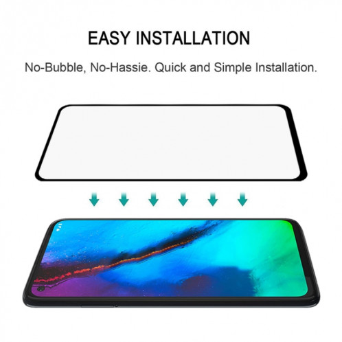 Pour Motorola Moto G Pro Full Glue Film en verre trempé plein écran (noir) SH122A1305-08