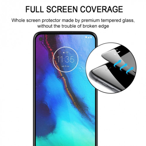Pour Motorola Moto G Stylus Full Glue Film en verre trempé plein écran (noir) SH123A1282-08