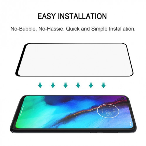 Pour Motorola Moto G Stylus Full Glue Film en verre trempé plein écran (noir) SH123A1282-08