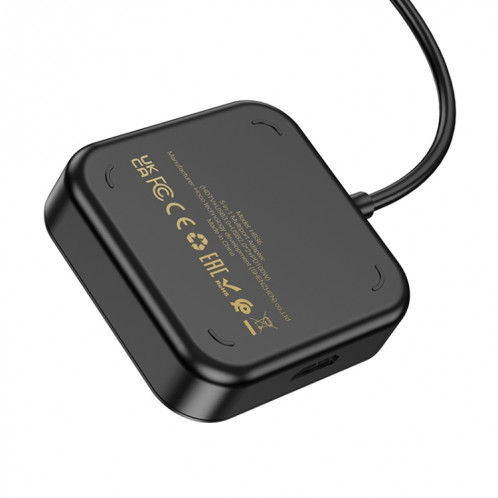 hoco HB36 Convertisseur HDTV+USB3.0+USB2.0x2+PD100W 5 en 1, longueur du câble : 0,2 m (noir) SH601A1209-07