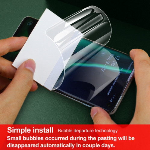 Pour Motorola Moto Razr 40 imak Protecteur avant de film hydrogel plein écran incurvé SI01031667-06