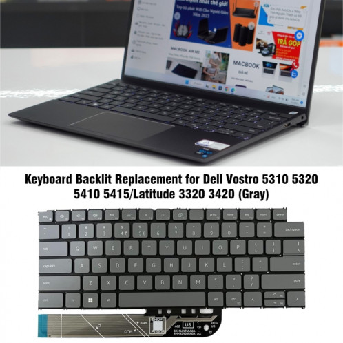 Pour clavier rétroéclairé Dell Vostro 5310/5320 US Version SH48021187-06
