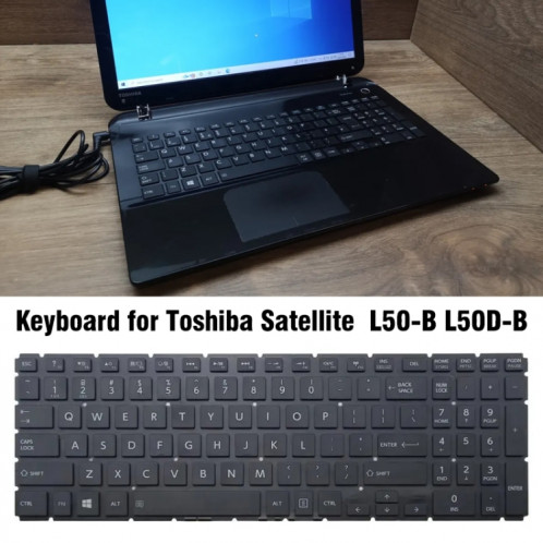 Pour clavier TOSHIBA Satellite L50-B / L50D-B US Version avec clé numérique SH5901186-04