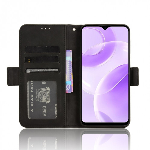 Pour Ulefone Note 15 Skin Feel Calf Texture Slots pour cartes Étui de téléphone en cuir (Noir) SH602B1175-06