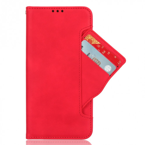 Pour Ulefone Note 15 Skin Feel Calf Texture Slots pour cartes Étui de téléphone en cuir (rouge) SH602C914-06