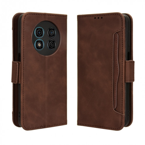Pour Ulefone Note 15 Skin Feel Calf Texture Slots pour cartes Étui de téléphone en cuir (marron) SH602E1343-06