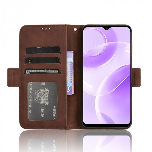 Pour Ulefone Note 15 Skin Feel Calf Texture Slots pour cartes Étui de téléphone en cuir (marron) SH602E1343-06