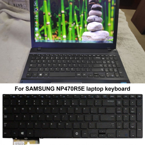 Pour clavier d'ordinateur portable Samsung NP470R5E / NP370R5E SH12011968-07