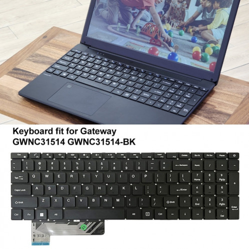 Pour clavier d'ordinateur portable Gateway GWNC31514 N15CS9/X317H US Version (noir) SH801B992-06