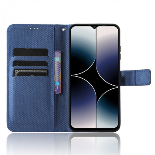 Pour Ulefone Note 16 Pro Diamond Texture Leather Phone Case (Bleu) SH201C1081-06
