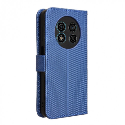 Pour Ulefone Note 15 Étui de téléphone en cuir à texture diamant (bleu) SH202C167-06