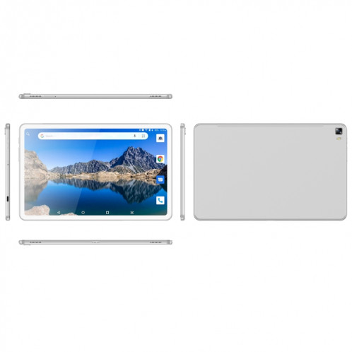 Tablette VASOUN M50 4G LTE, 16 Go + 256 Go, 10,4 pouces, processeur Android 11 UNISOC T618 Octa Core, version globale avec Google Play, prise US (argent) SV101B1032-09