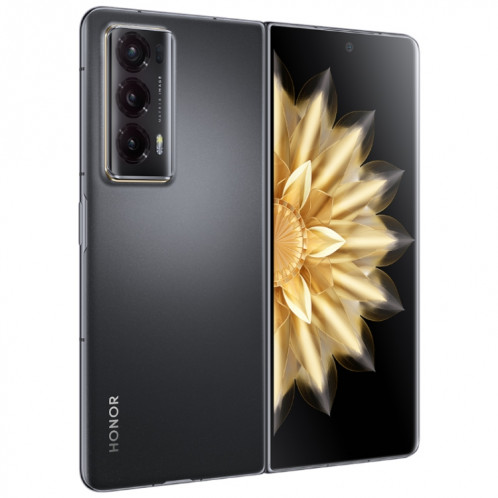 Honor Magic V2 5G, 16 Go + 256 Go, 7,92 pouces + 6,43 pouces MagicOS 7.2 Snapdragon 8 Gen2 Octa Core jusqu'à 3,36 GHz, réseau : 5G, OTG, ne prend pas en charge Google Play (noir soie) SH301A191-011