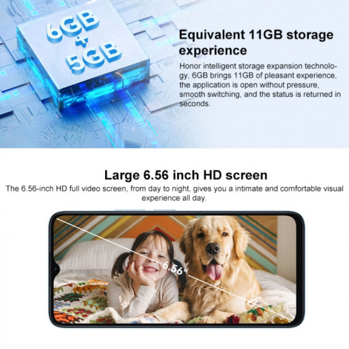 Honor Play 40C 5G, 6 Go + 128 Go, appareil photo 108 MP, 6,78 pouces MagicOS 7.1 Snapdragon 480 Plus Octa Core jusqu'à 2,2 GHz, réseau : 5G, ne prend pas en charge Google Play (Magic Night Black) SH501B1719-011