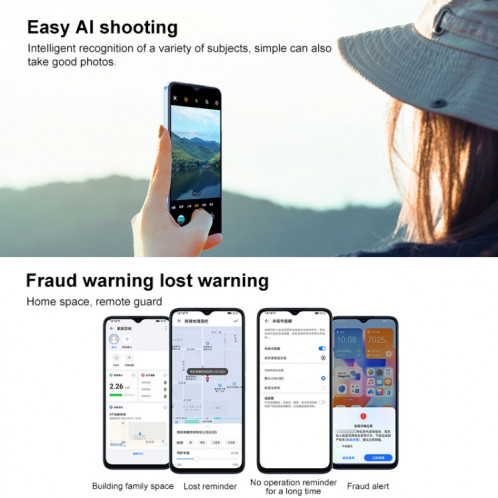 Honor Play 40C 5G, 6 Go + 128 Go, appareil photo 108 MP, 6,78 pouces MagicOS 7.1 Snapdragon 480 Plus Octa Core jusqu'à 2,2 GHz, réseau : 5G, ne prend pas en charge Google Play (Magic Night Black) SH501B1719-011