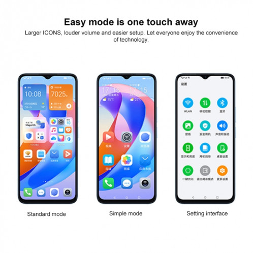 Honor Play 40C 5G, 6 Go + 128 Go, appareil photo 108 MP, 6,78 pouces MagicOS 7.1 Snapdragon 480 Plus Octa Core jusqu'à 2,2 GHz, réseau : 5G, ne prend pas en charge Google Play (Magic Night Black) SH501B1719-011