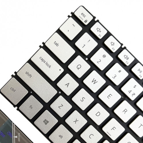 Pour Dell Inspiron 7490/Vostro 5390 US Version clavier d'ordinateur portable rétro-éclairé (argent) SH201A900-06