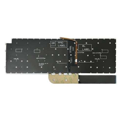 Pour Dell Inspiron 15-3511 3515 5510 7510 16-7610 US Version rétro-éclairage clavier d'ordinateur portable (noir) SH501A396-06