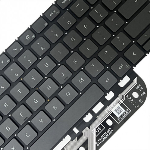 Pour Dell Inspiron 15-3511 3515 5510 7510 16-7610 US Version rétro-éclairage clavier d'ordinateur portable (noir) SH501A396-06