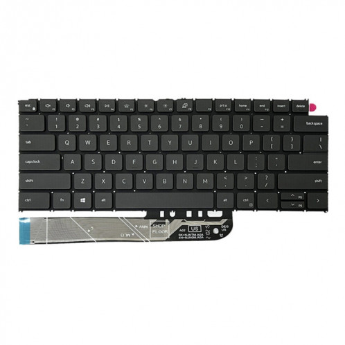 Pour Dell Vostro 5310 5320 5410 Latitude 3320 3420 US Version rétro-éclairage clavier d'ordinateur portable (noir) SH502A1493-06