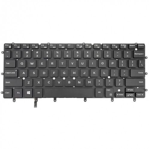 Pour Dell XPS 13 9343 13 9350 9360 US Version clavier d'ordinateur portable rétro-éclairé (noir) SH505A249-06