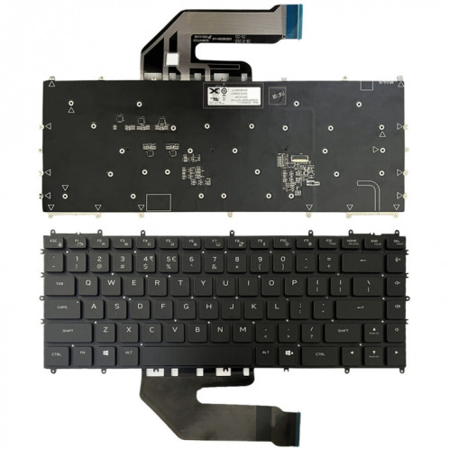 Pour clavier d'ordinateur portable rétroéclairé Dell Alienware x15 R2 / R1 US Version (noir) SH201A717-07