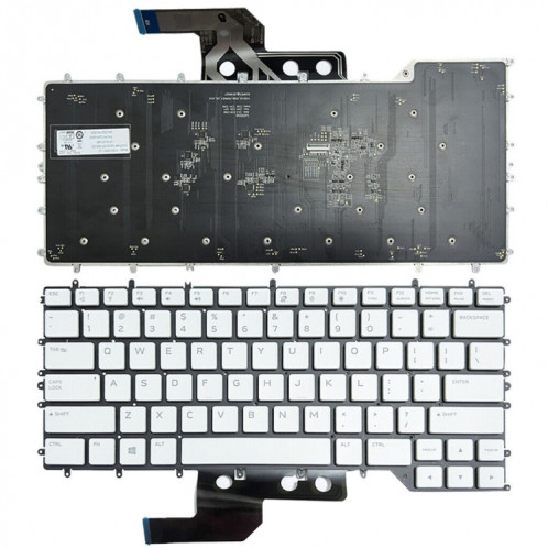 Pour Dell Alienware M15/R3/R4 US Version clavier d'ordinateur portable rétro-éclairé rvb (blanc 0Y00RH) SH101A1553-06