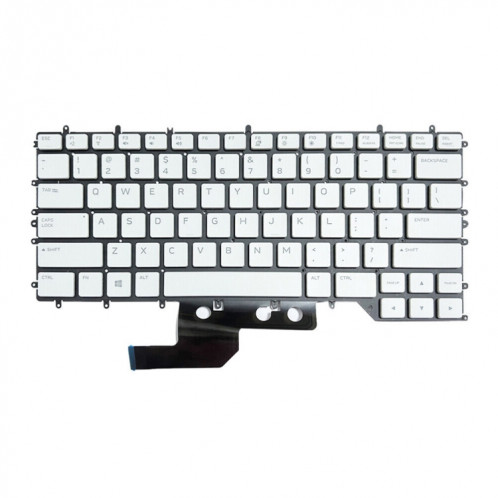Pour Dell Alienware M15/R3/R4 US Version clavier d'ordinateur portable rétro-éclairé rvb (blanc 0Y00RH) SH101A1553-06