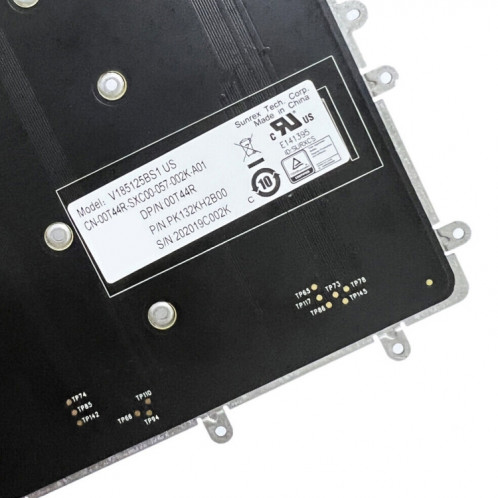 Pour Dell Alienware M15/R3/R4 US Version clavier d'ordinateur portable rétro-éclairé rvb (blanc 0Y00RH) SH101A1553-06