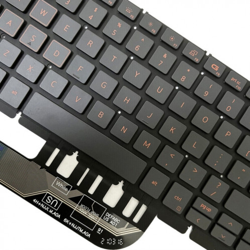 Pour Dell Latitude 7400 3400 5400 7410 5401 Version espagnole clavier d'ordinateur portable rétro-éclairé (noir) SH501A780-07