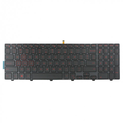 Clavier d'ordinateur portable rétroéclairé pour Dell 15-9550 / 15-3000 / 15-5542 (mot rouge) SH701A1548-07