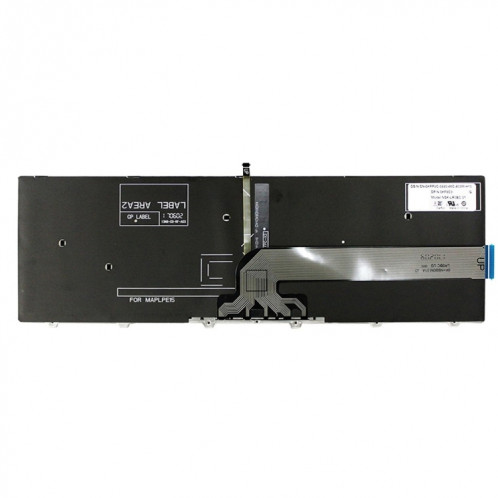 Clavier d'ordinateur portable rétroéclairé pour Dell 15-9550 / 15-3000 / 15-5542 (mot rouge) SH701A1548-07