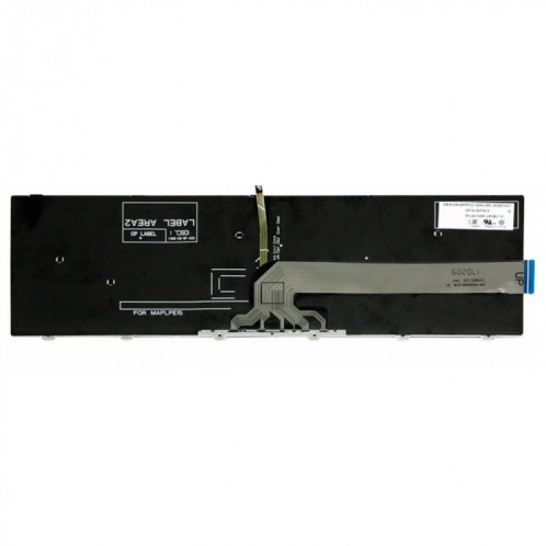 Clavier d'ordinateur portable rétroéclairé pour Dell 15-9550/15-3000/15-5542 (mot blanc) SH701B1512-07