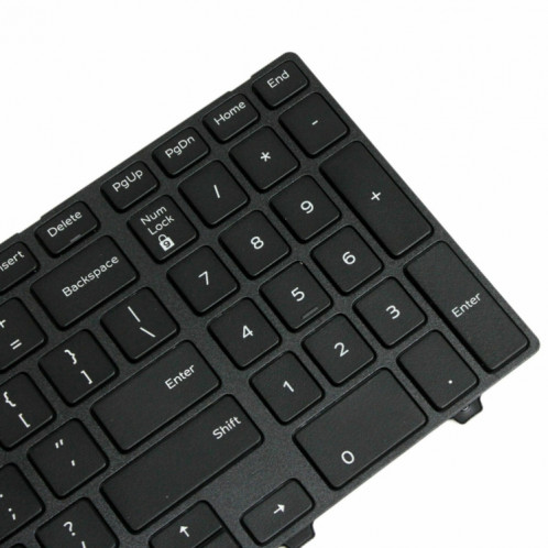 Clavier d'ordinateur portable rétroéclairé pour Dell 15-9550/15-3000/15-5542 (mot blanc) SH701B1512-07