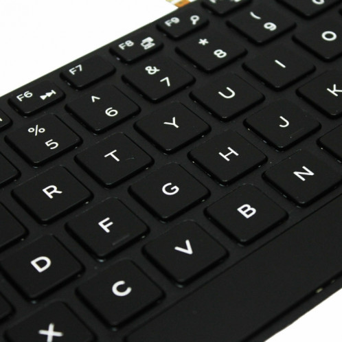 Clavier d'ordinateur portable rétroéclairé pour Dell 15-9550/15-3000/15-5542 (mot blanc) SH701B1512-07
