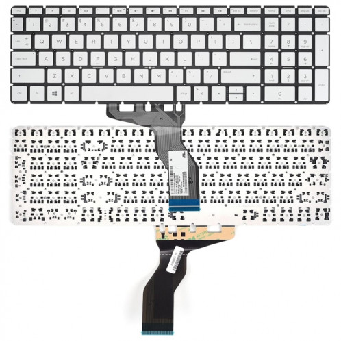Pour clavier rétroéclairé pour ordinateur portable HP 15m-DR / 15m-DS US Version (argent) SH502A741-05