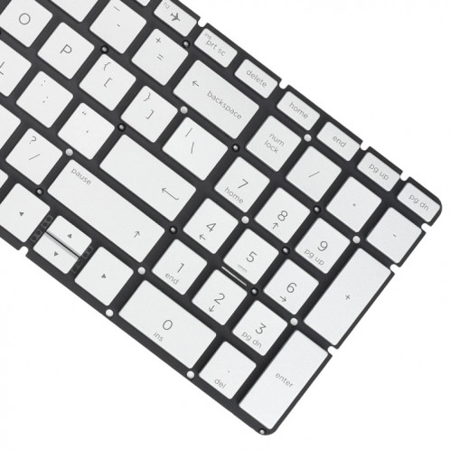 Pour clavier rétroéclairé pour ordinateur portable HP 15m-DR / 15m-DS US Version (argent) SH502A741-05