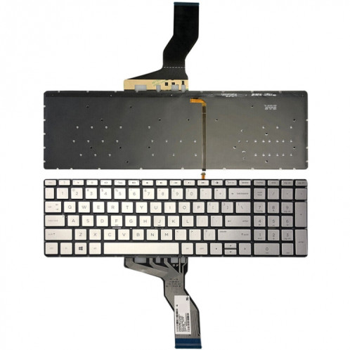 Pour clavier rétroéclairé pour ordinateur portable HP 15-BS / 15-CC US Version (argent) SH504A248-06